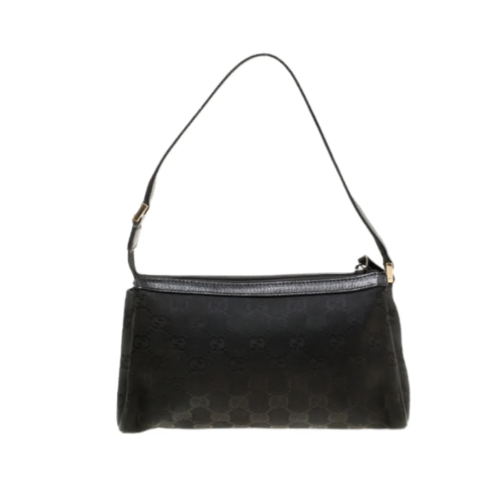 Gucci Black GG Canvas and Leather D Ring Abbey Pochette - Picture 2 of 14